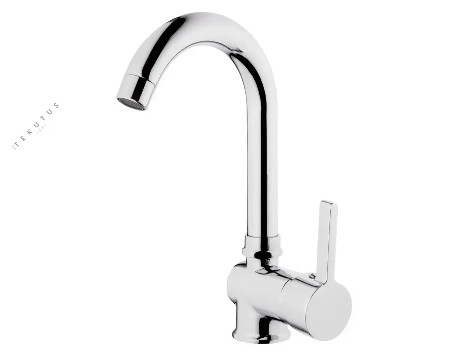 Tema Prima 61042 Kuğu Lavabo Bataryası Krom Q-35